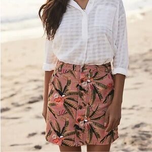 NWOT FARM Rio Button Front Toucan Mini by Anthropologie